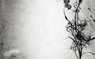 Black white flower wall grungy - photo of a flower free wallpaper