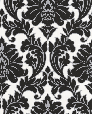 Black white floral wallpaper design 2 - floral free wallpaper