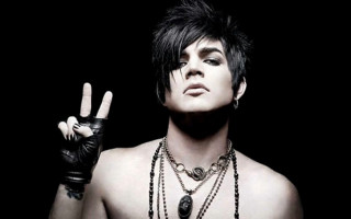 Man peace sign hands up - black hair free wallpaper