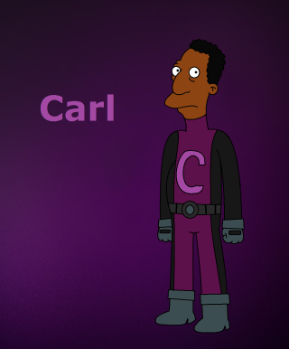 Cartoon character carl purple black - background free wallpaper