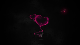 Heart shaped balloon floating red - balloon free wallpaper