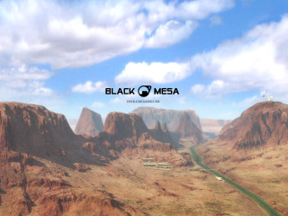 Scenic mountain range river black - matte painting concept art free wallpaper