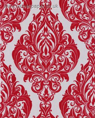 Red white wallpaper large pattern - feature free wallpaper