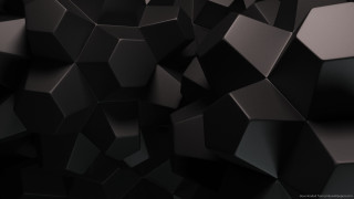 Black background cubes different sizes 4 - cinema 4 d free wallpaper