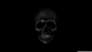Skull cigarette dark black white - skull free wallpaper