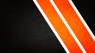 Black orange striped wall white - bauhau free wallpaper