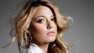 Blonde woman earrings white shirt - facial free wallpaper