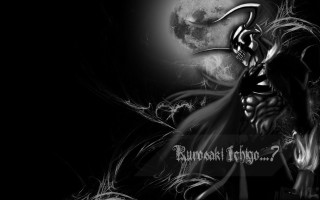 Demon fullmoon blackwhite photo text - full free wallpaper