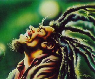 Man dreadlocks eyes closed painting - dreadlock free wallpaper