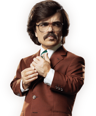 Man suit tie mustache glasses - character free wallpaper