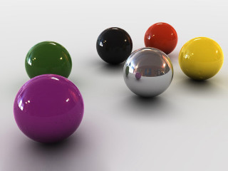 Beeple ball earth moon reflection - a group of balls free wallpaper