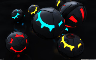 Black glowing balls halloween pumpkin - cinema 4 d free wallpaper