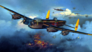 Plane flying sky background clouds - a painting of a plane free wallpaper