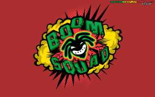 Cartoon character boom squad logo - explosion free wallpaper