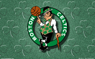 Boston basketball man green hearts - logo free wallpaper