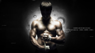 Man bandage black background circles 2 - circle free wallpaper