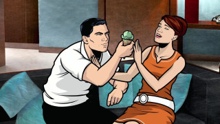 Man woman couch food conceptual - a piece of food free wallpaper