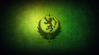 Green wall lion emblem green - a green wall free wallpaper