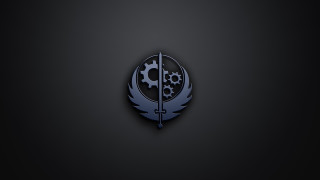 Black blue logo gears side - gear free wallpaper