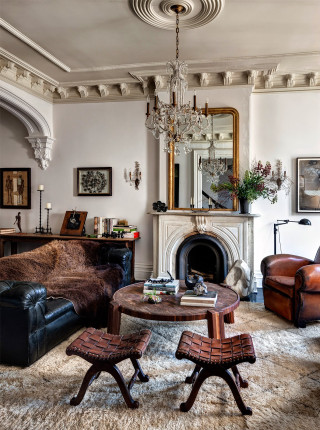 Living room couch cozy interior 12 - flemish free wallpaper