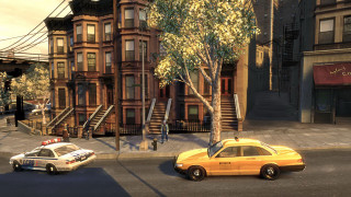 Yellow taxi cab street tall - edward hopper free wallpaper