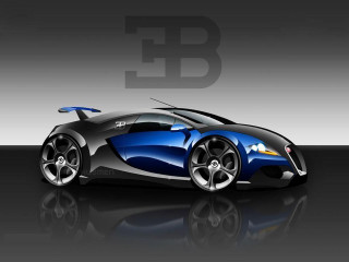 Blue black sports car white - a black surface free wallpaper