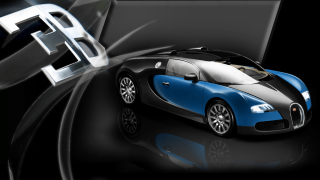 Bugatti artistic photo chrome letter - artistic free wallpaper