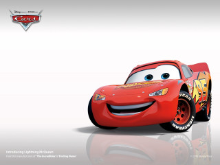 Cartoon character smiling red car - pixar and disney animation free wallpaper for desktop