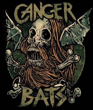 Skull long hair bats head - a skull free wallpaper