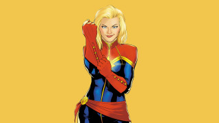 Woman blue red outfit yellow - carey morris free wallpaper