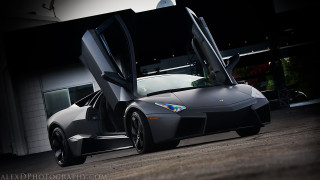 Black sports car doors open 3 - its door free wallpaper