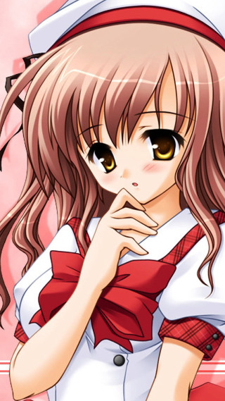 Sailor girl anime bow hair - red free wallpaper