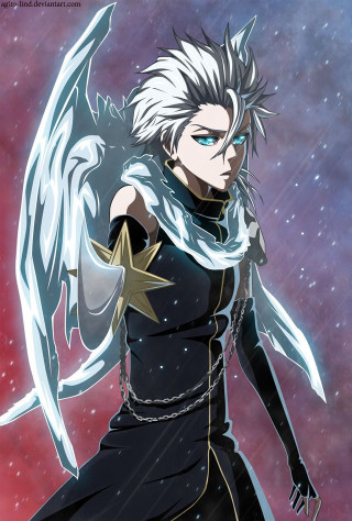 Man white hair black outfit 5 - his hands in his pockets free wallpaper