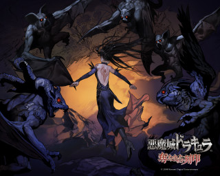 Woman demons forest moon gothic - demonic free wallpaper
