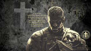 Man gun cross wall message - the wall behind free wallpaper