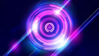 Colorful abstract background circular design 13 - neon free wallpaper