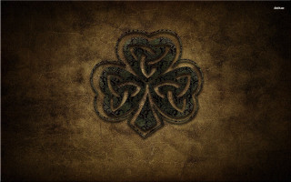 Gothic clover wall portrait album - brown free wallpaper