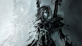 Woman gun snow league legend - league of legends concept art free wallpaper