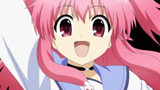 Pink haired girl yandere anime - aguri uchida free wallpaper