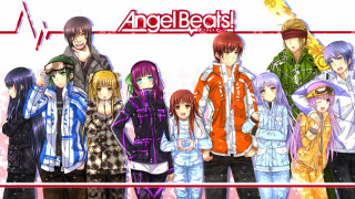Anime characters group sign angel - front free wallpaper