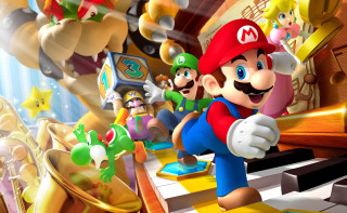 Mario nintendo characters piano keyboard - other character free wallpaper