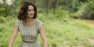 Woman dress field tree impressionist - a woman in a dress free wallpaper