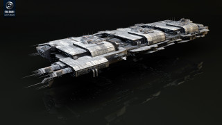 Futuristic ship metal parts black - metal free wallpaper