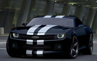 Black white car stripes hood - hood hood free wallpaper