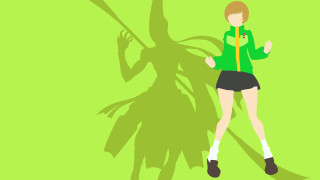 Woman green jacket black skirt - a green jacket free wallpaper