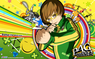 Cartoon character holding star knife - a rainbow background free wallpaper