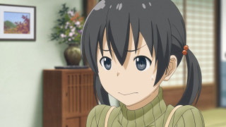 Girl ponytail staring camera room - a picture free wallpaper