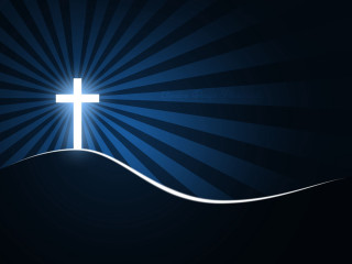 Cross hill blue background white - the hill free wallpaper