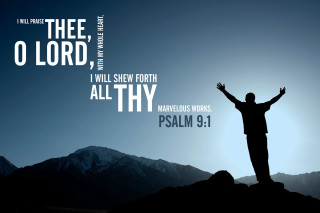 Man mountain arms raised worship - radiant free wallpaper