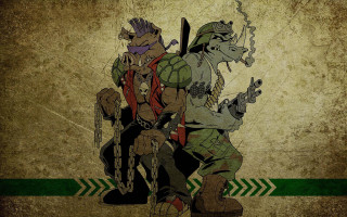 Couple people standing wall dragon 2 - punk art free wallpaper